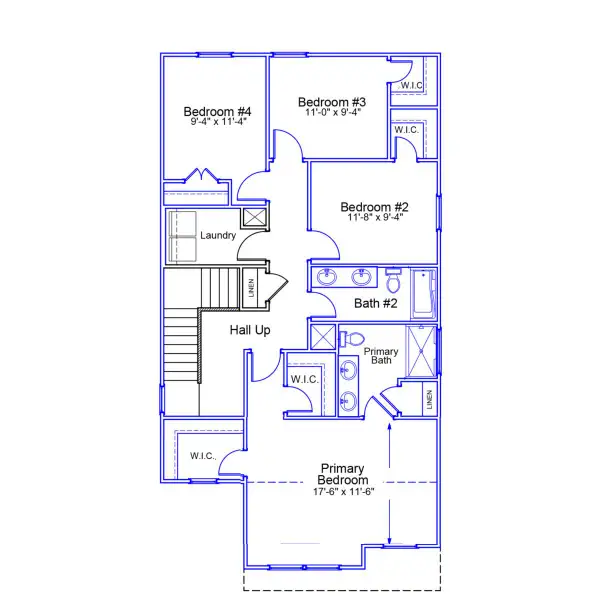 2D floor plan layout of this home in Bluefield, Lexington, SC (Image 2). 2D floor plan layout of this home in Bluefield, Lexington, SC (Image 2).