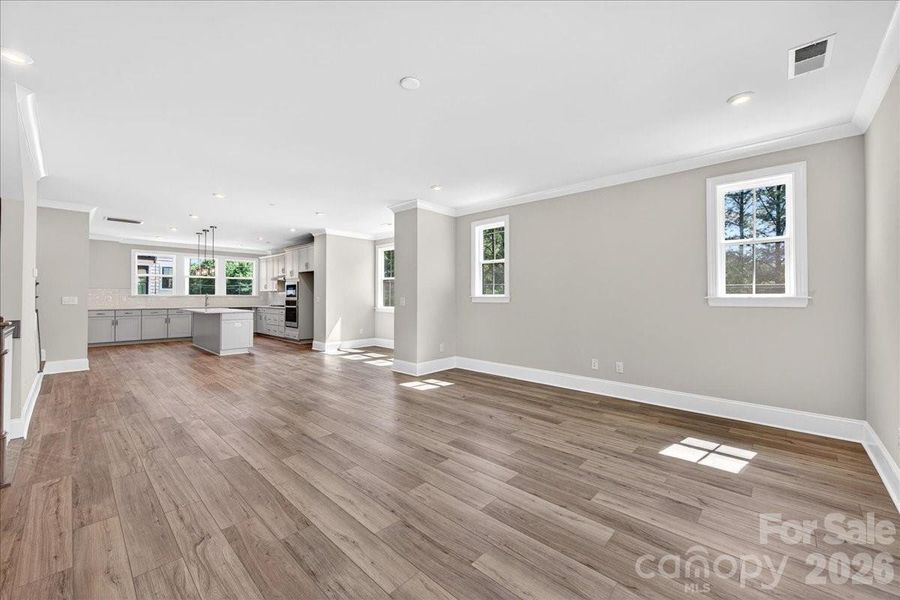 Open concept living with ample natural light Open concept living with ample natural light
