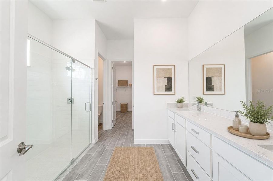 Furnished interior view inside a new home in Tesoro Club, Port St. Lucie (Image 14).