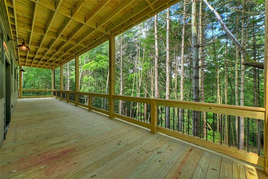 Exterior details and patio area of a home in , Ellijay (Image 31).