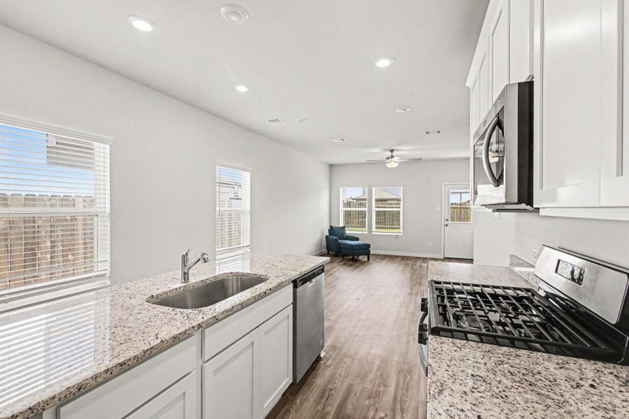 Furnished interior view inside a new home in , Conroe (Image 7). Furnished interior view inside a new home in , Conroe (Image 7).