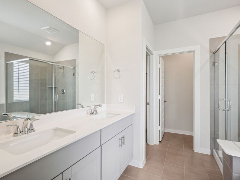 Furnished interior view inside a new home in Riviera Pines - Classic Series, Huffman (Image 7).