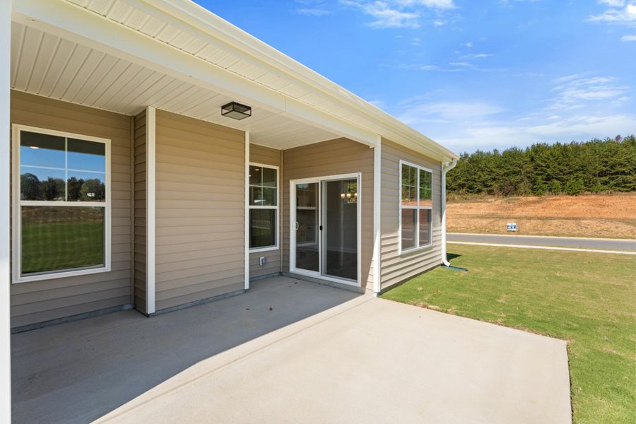 Exterior details and patio area of a home in Hopewell Garden, Winston-Salem (Image 2).