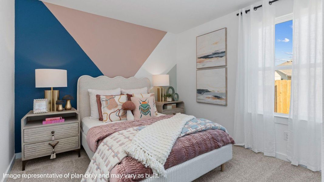 Furnished interior view inside a new home in Caldwell Crossing, Iowa Colony (Image 6).