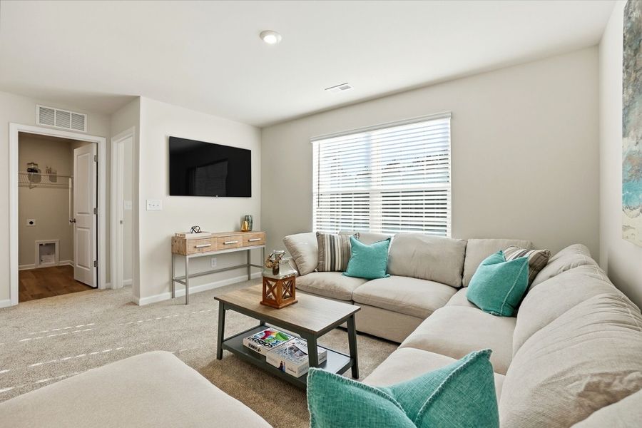 Furnished interior view inside a new home in Waxhaw Landing, Monroe (Image 15).