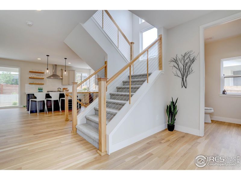 Gorgeous hardwood flooring throughout the main level