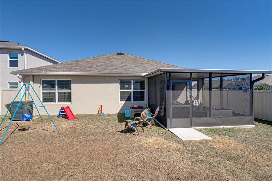 Exterior details and patio area of a home in Northwater at Two Rivers, Zephyrhills (Image 21).