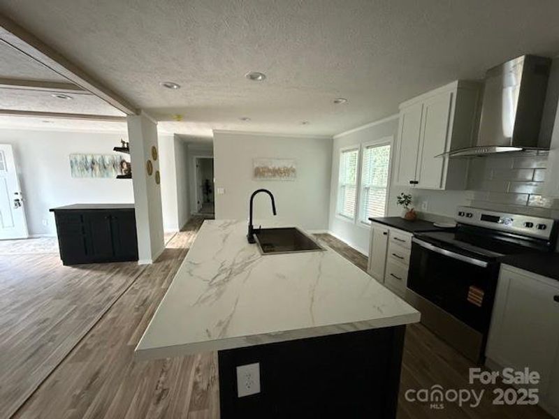 Kitchen area with large deep sink Kitchen area with large deep sink