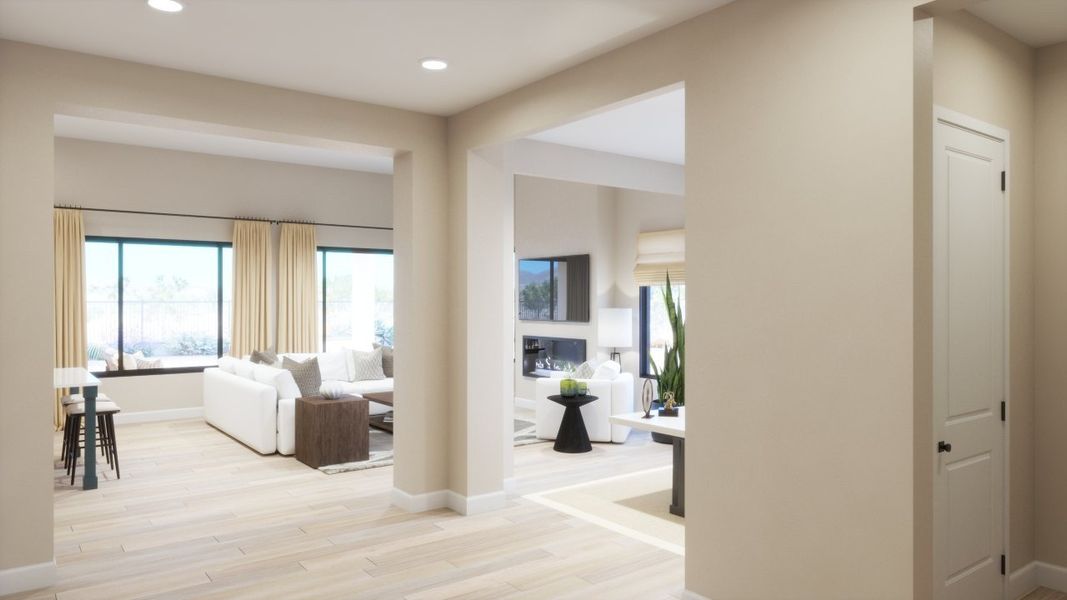 Furnished interior view inside a new home in Estates at Kings Ranch, Gold Canyon (Image 6).