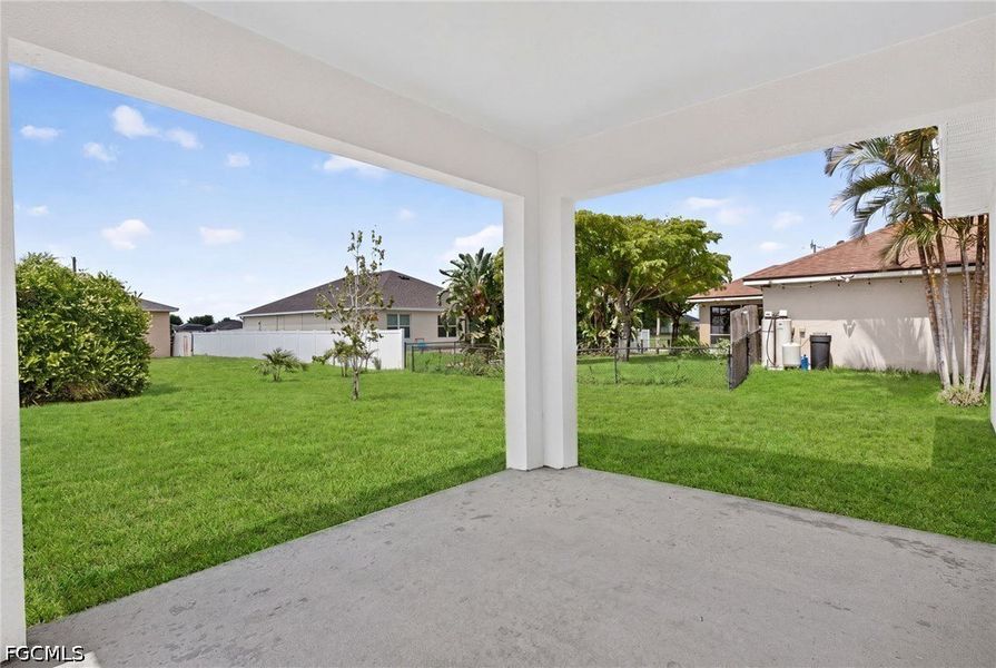 Exterior details and patio area of a home in Cape Coral, Cape Coral (Image 18).