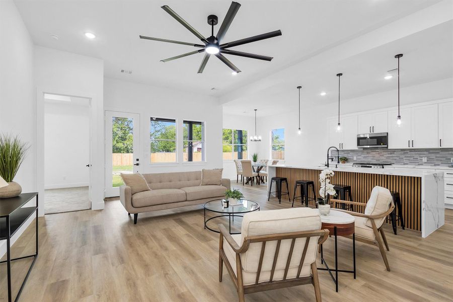 Furnished interior view inside a new home in , Houston (Image 36).