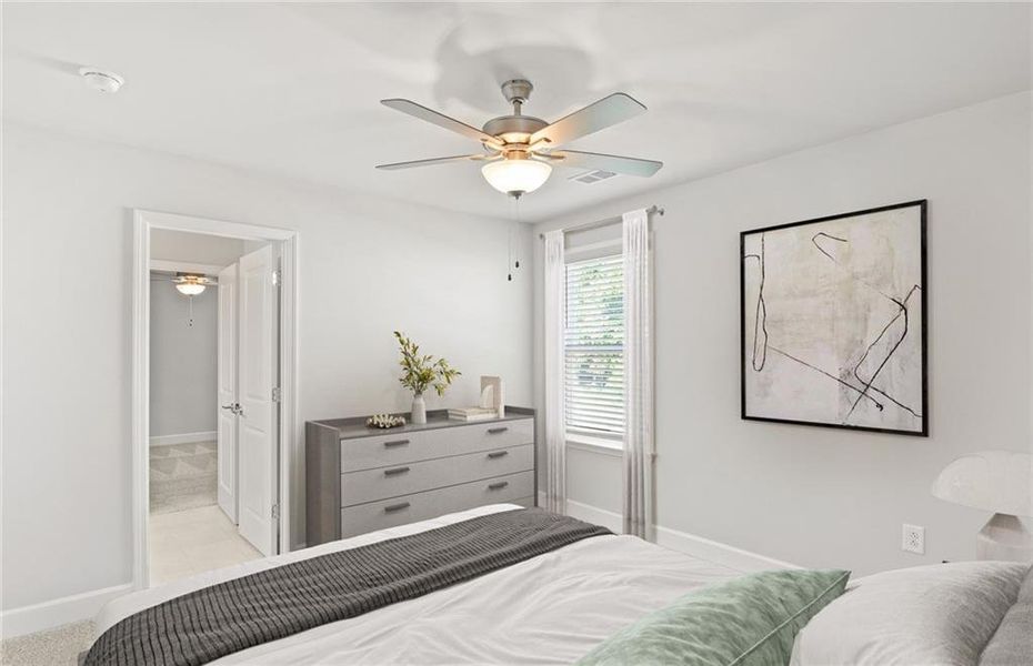 Furnished interior view inside a new home in Haverhill Estates, Dacula (Image 8).