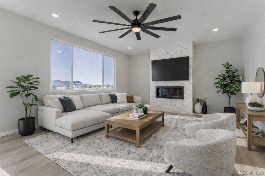 Sierra Great Room-virtually staged photo