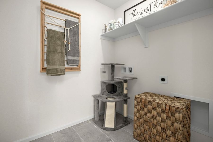 Dedicated laundry room