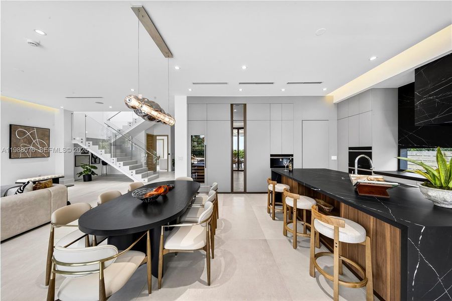 Furnished interior view inside a new home in , Miami (Image 12).