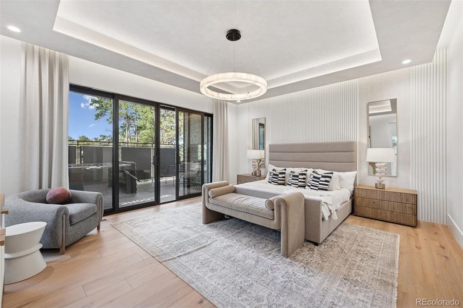 Furnished interior view inside a new home in , Monument (Image 27).