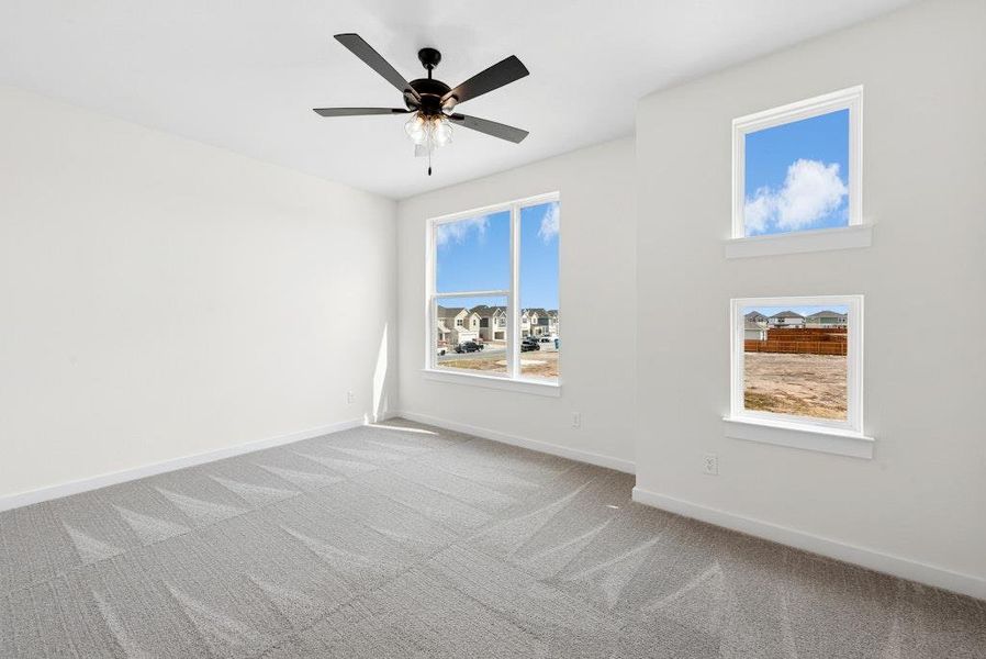 Spacious, unfurnished interior of a new home in Santa Rita Ranch, Liberty Hill (Image 28). Spacious, unfurnished interior of a new home in Santa Rita Ranch, Liberty Hill (Image 28).