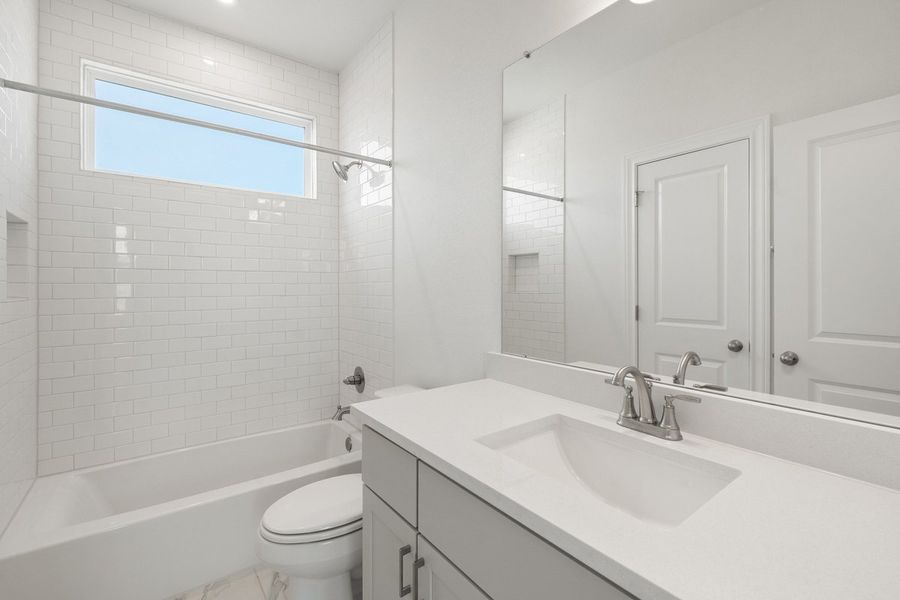 Furnished interior view inside a new home in Persimmon, Buda (Image 14).