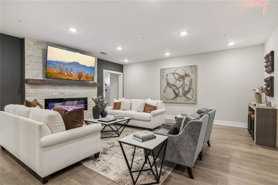 Furnished interior view inside a new home in , Cumming (Image 33). Furnished interior view inside a new home in , Cumming (Image 33).