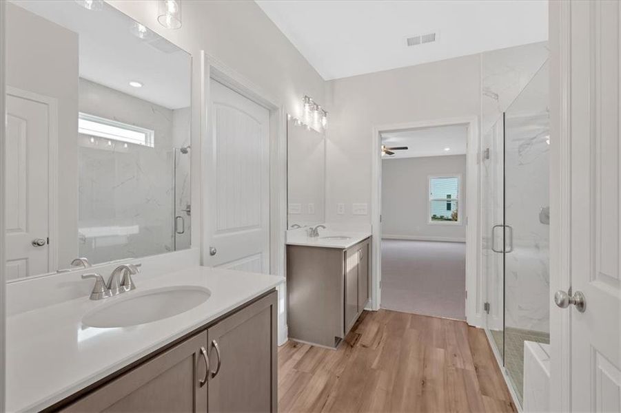 Furnished interior view inside a new home in Stratford at NatureWalk, Dallas (Image 19).