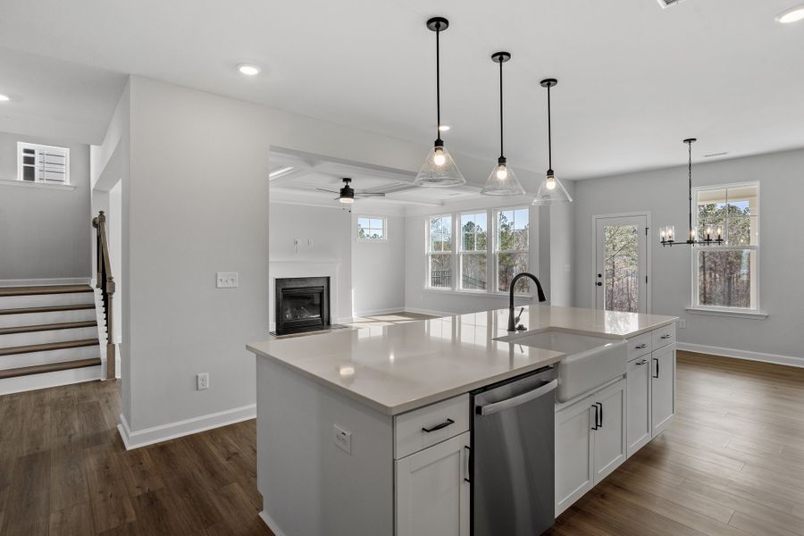 Furnished interior view inside a new home in Sweetbrier, Durham (Image 11).