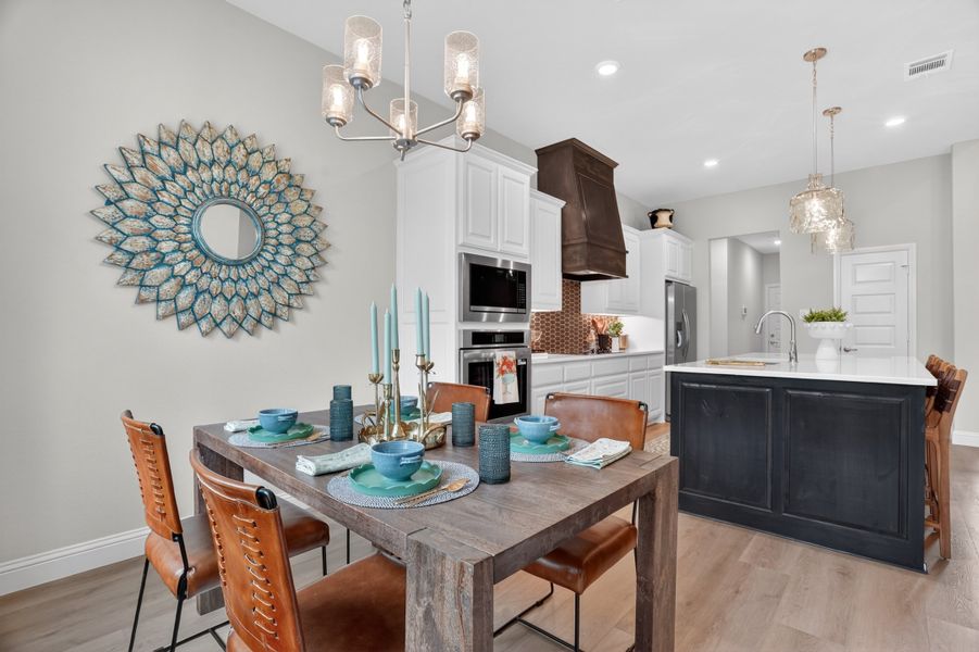 Representative furnished interior of a home built from the Wichita by Cheldan Homes in Arbor Oaks, Boyd (Image 19).