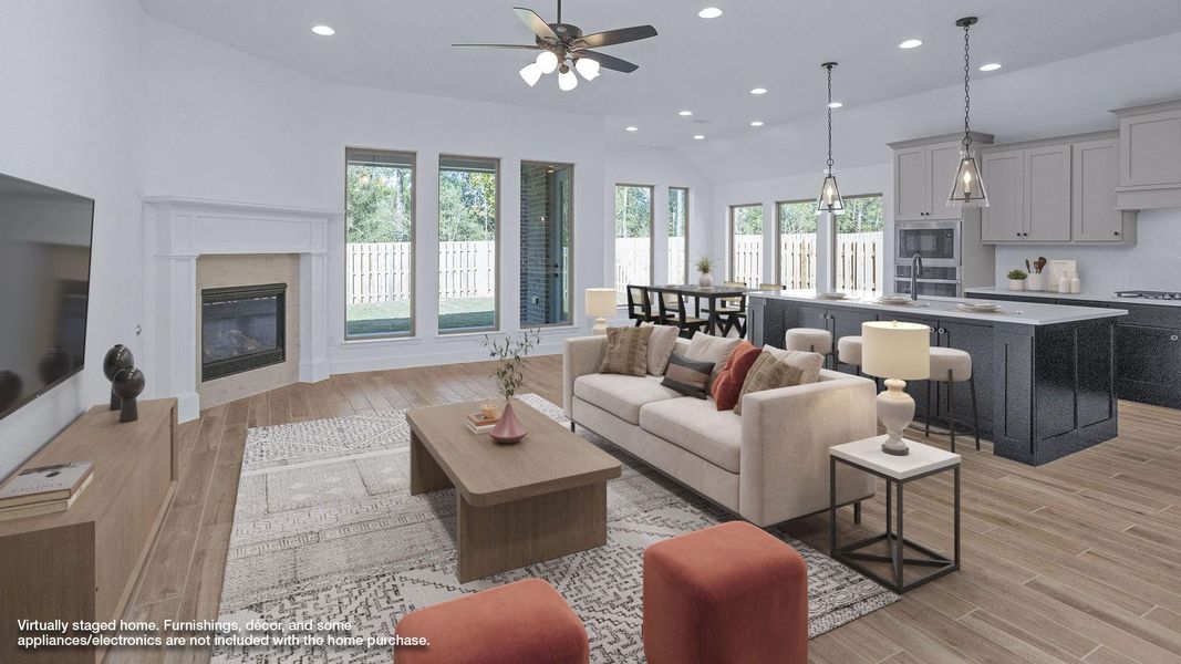 Furnished interior view inside a new home in Colton 55', Montgomery (Image 11).