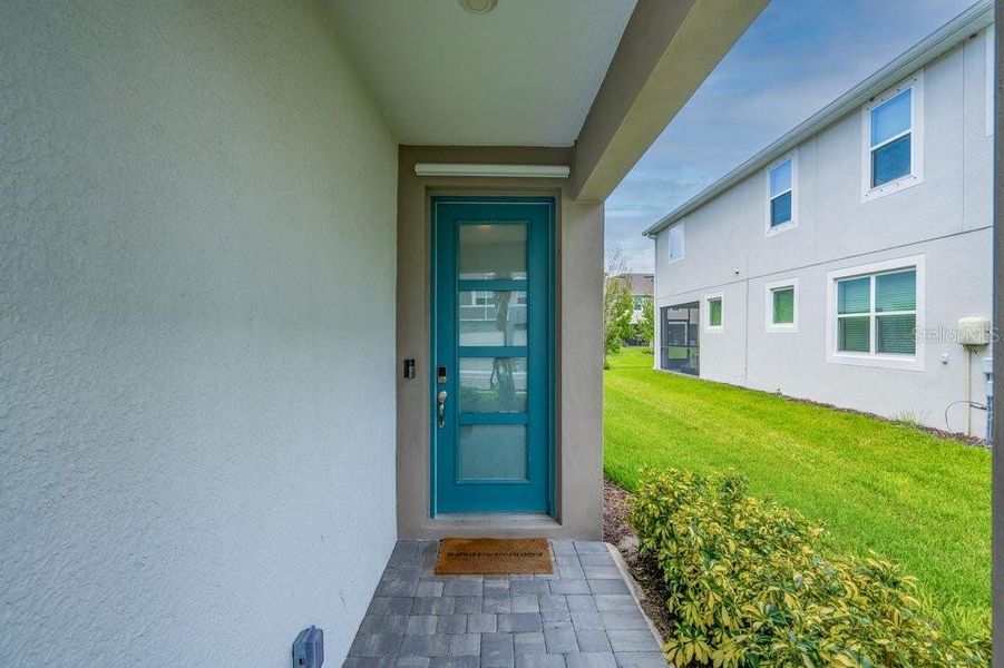 Exterior details and patio area of a home in Bloomingdale Townes, Brandon (Image 19).