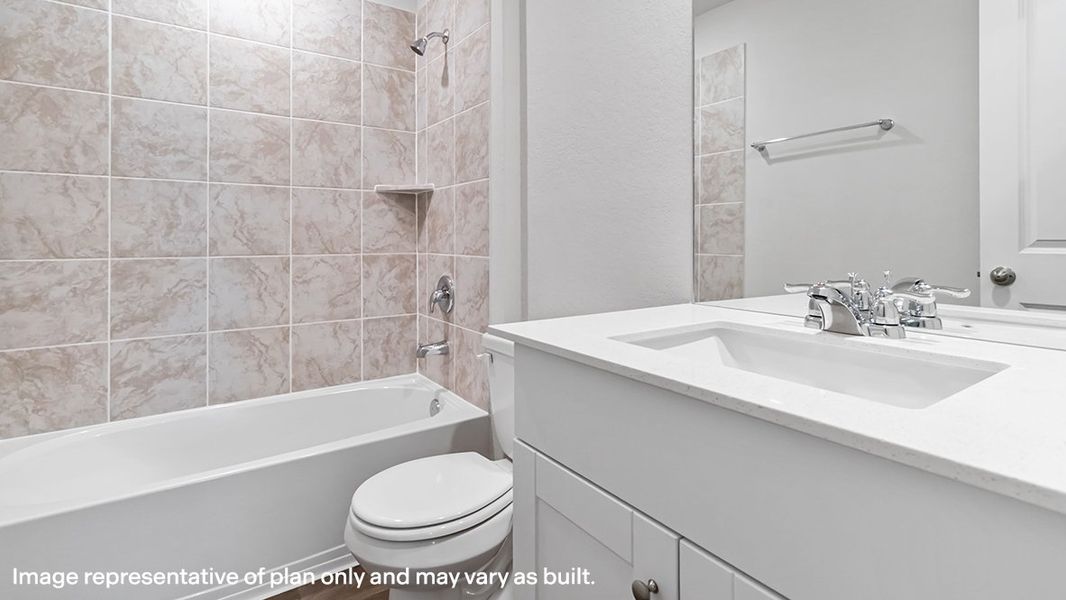 Representative furnished interior of a home built from the The Commerce by D.R. Horton in Riverstone at Westpointe, San Antonio (Image 14).
