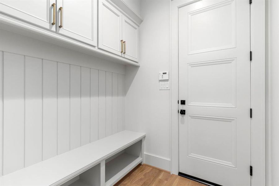 Mudroom just off the entrance from the garage.