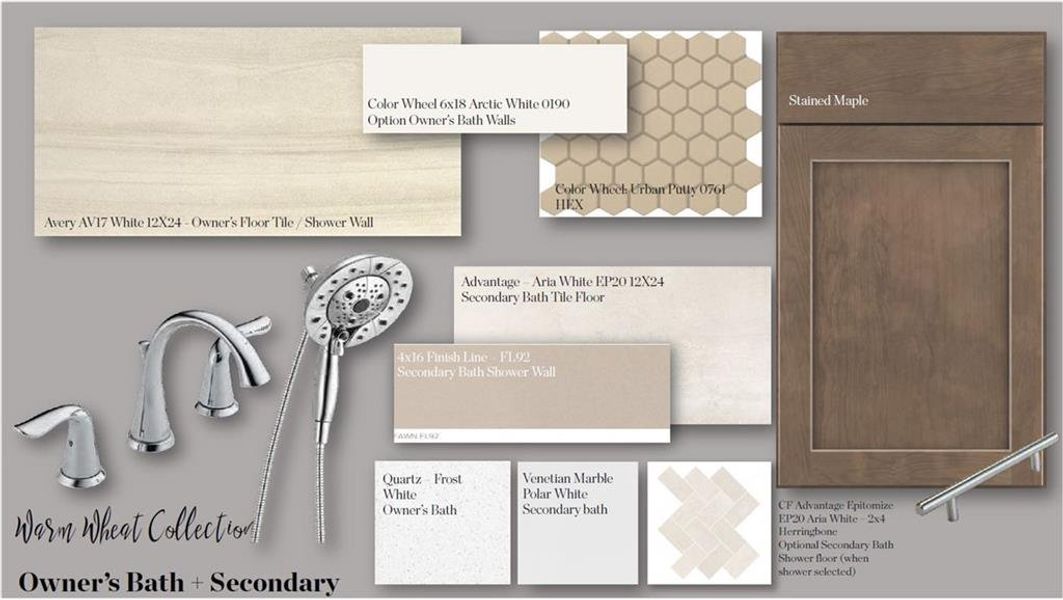 Sample of building materials used in homes in Evanshire Townhomes, Duluth (Image 39).