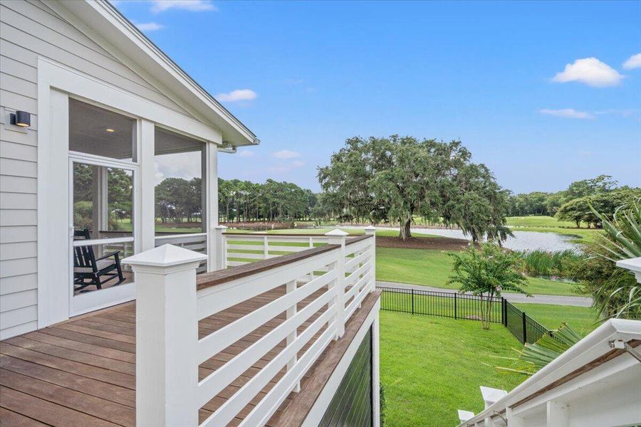 Exterior details and patio area of a home in , Johns Island (Image 25).