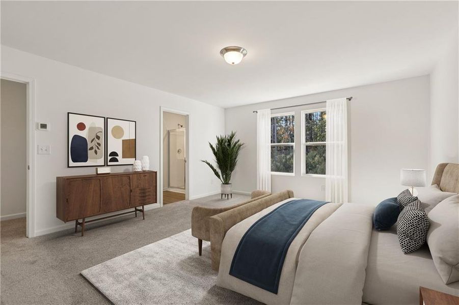 Furnished interior view inside a new home in , Locust Grove (Image 12).