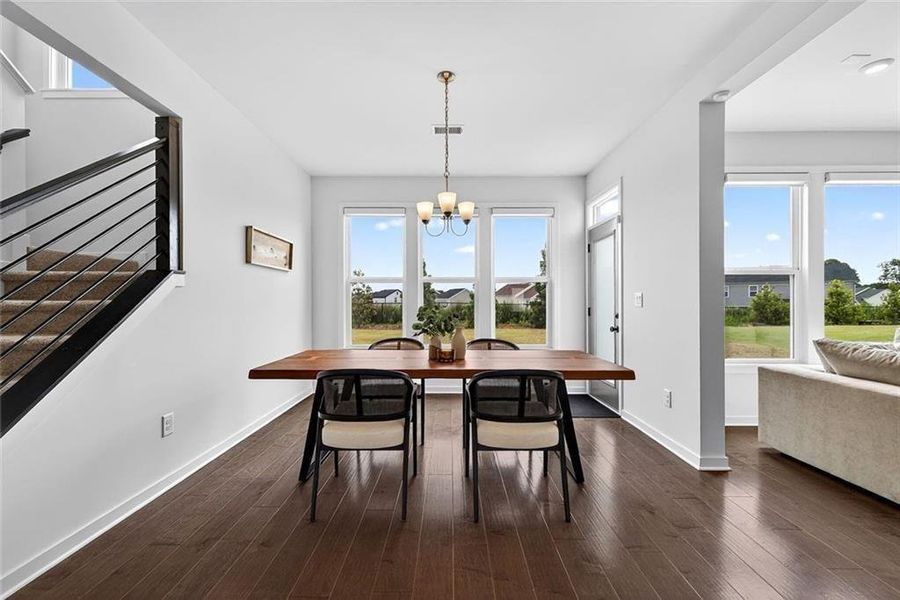 Furnished interior view inside a new home in Sweetbay Farm, Lawrenceville (Image 12).