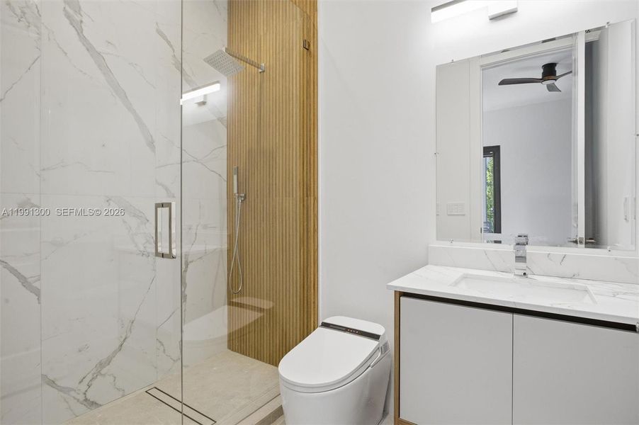 Furnished interior view inside a new home in , Miami (Image 26).