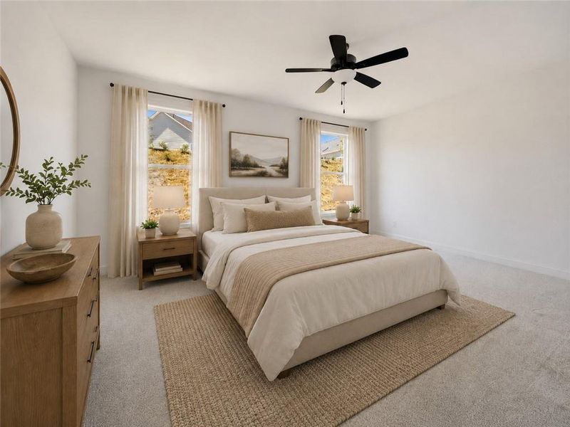 Furnished interior view inside a new home in Echols Farm, Hiram (Image 12).