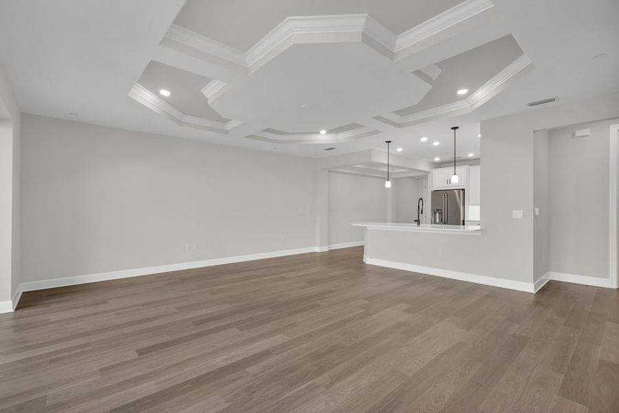 Spacious, unfurnished interior of a new home in Esplanade by the Islands Coach Homes, Naples (Image 20). Spacious, unfurnished interior of a new home in Esplanade by the Islands Coach Homes, Naples (Image 20).