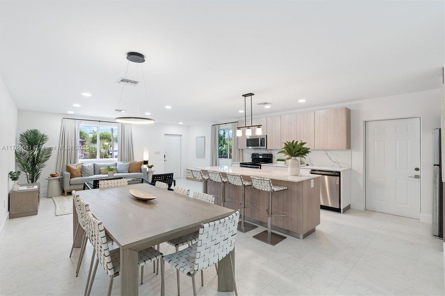 Furnished interior view inside a new home in , Fort Lauderdale (Image 4).