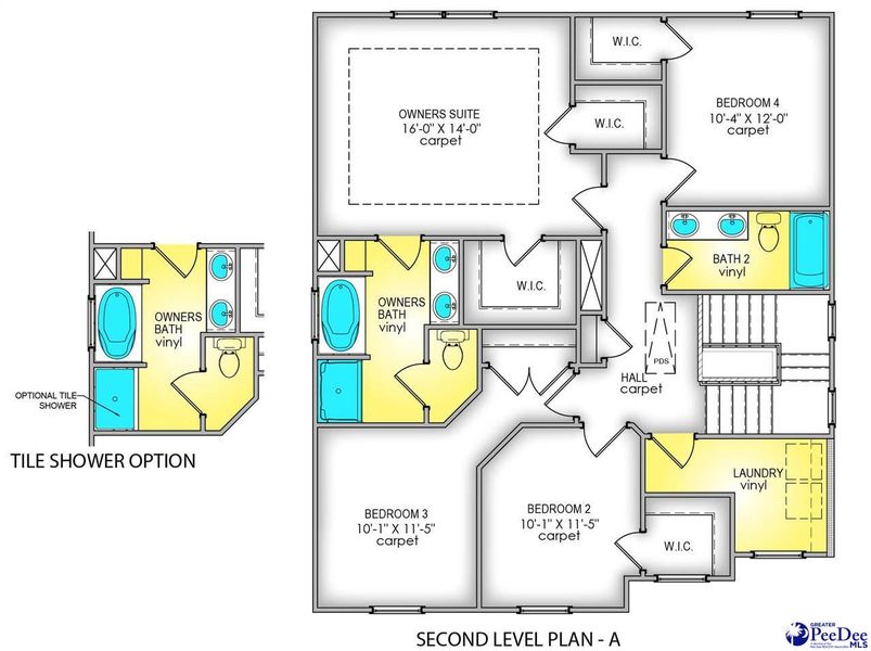 2D floor plan layout of this home in Spring Haven, Florence, SC (Image 3).