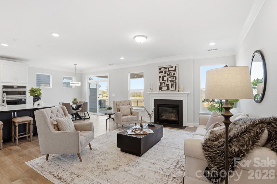 Furnished interior view inside a new home in The Meadows at Laurelbrook, Sherrills Ford (Image 32).
