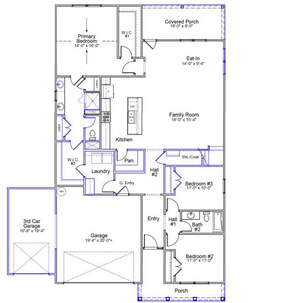2D floor plan layout of this home in Rich Square, Ash, NC (Image 2). 2D floor plan layout of this home in Rich Square, Ash, NC (Image 2).