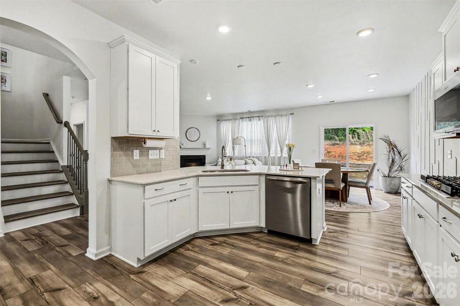 Furnished interior view inside a new home in Gambill Forest: Enclave, Mooresville (Image 8).