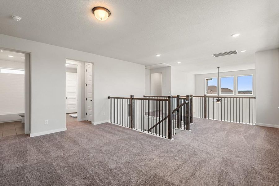 Spacious, unfurnished interior of a new home in Terrace Collection at Lariat, Liberty Hill (Image 28). Spacious, unfurnished interior of a new home in Terrace Collection at Lariat, Liberty Hill (Image 28).