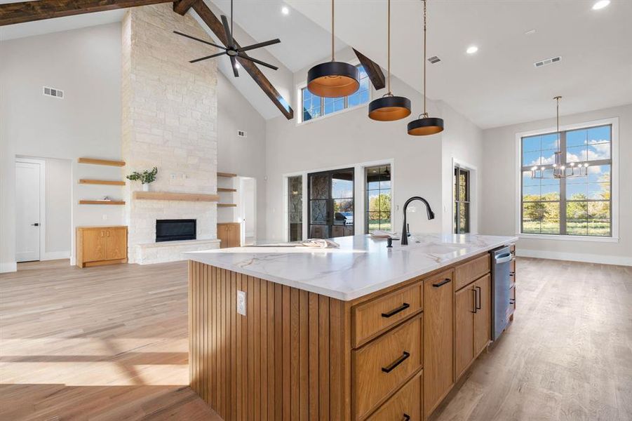 Furnished interior view inside a new home in , Weatherford (Image 12).
