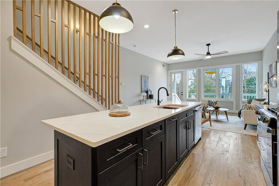 Furnished interior view inside a new home in , Atlanta (Image 9).