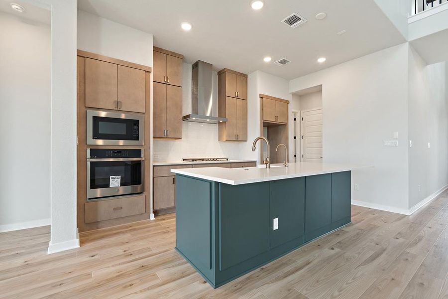 Furnished interior view inside a new home in Park Collection at Lariat, Liberty Hill (Image 15). Furnished interior view inside a new home in Park Collection at Lariat, Liberty Hill (Image 15).