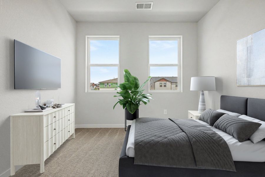 Furnished interior view inside a new home in Painted Prairie, Aurora (Image 10).