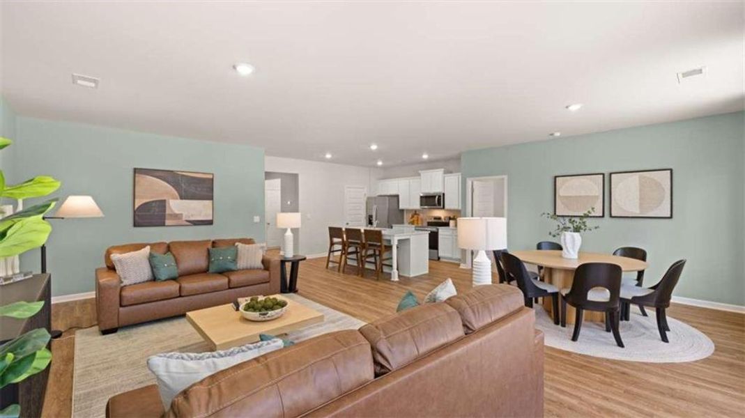 Furnished interior view inside a new home in Poplar Preserve, Newnan (Image 37).