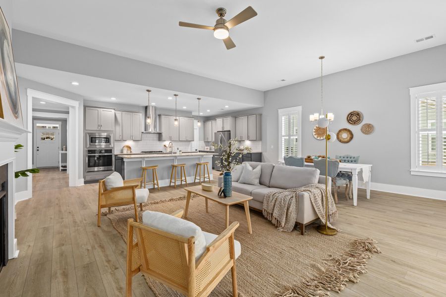 Furnished interior view inside a new home in , Summerville (Image 10). Furnished interior view inside a new home in , Summerville (Image 10).