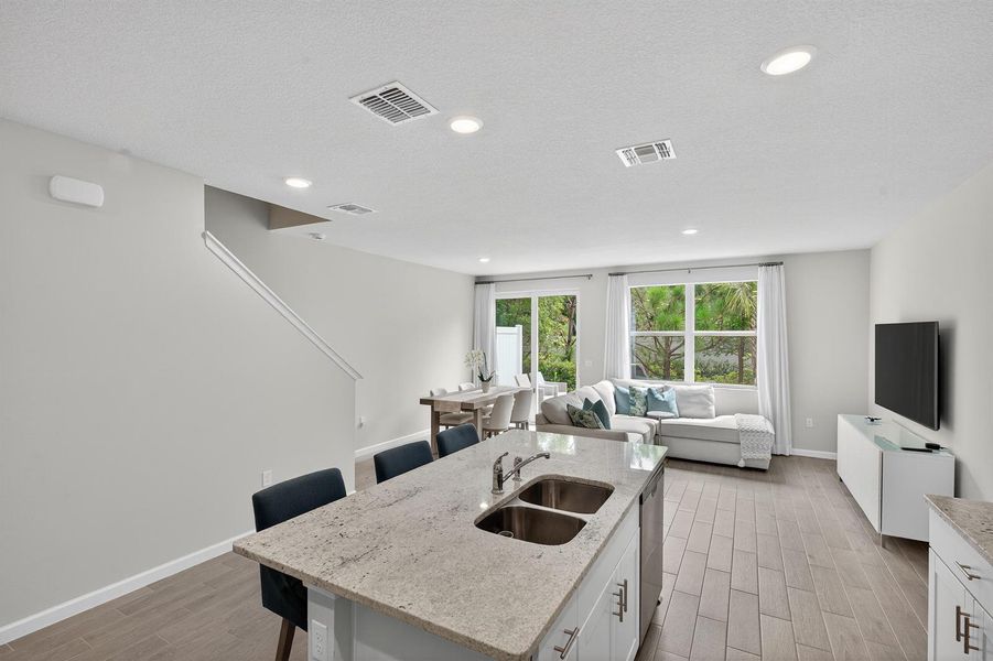 Open floor plan Open floor plan